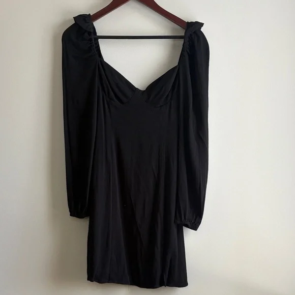 Wilfred Novella Black Mini Dress - Picture 3 of 5